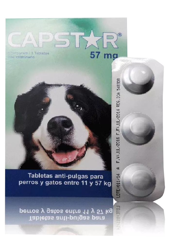 CAPSTAR ENTRE 11 Y 57 KG VERDE BLISTER X 6 TAB (VENTA X TAB) Petcol